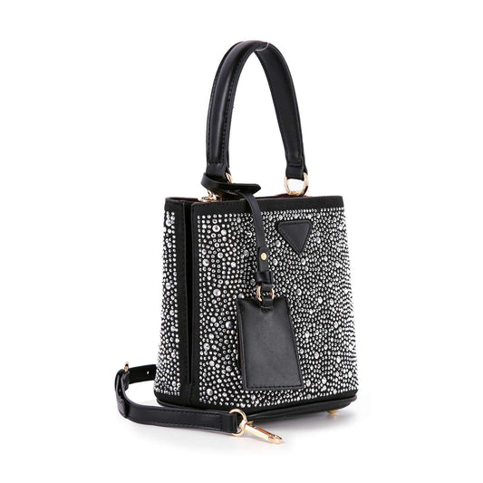 Petite Rhinestone Sparkler Bucket Bag