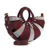 Unique  Design Rhinestone Accented Hand Tote