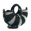 Unique  Design Rhinestone Accented Hand Tote