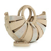 Unique  Design Rhinestone Accented Hand Tote