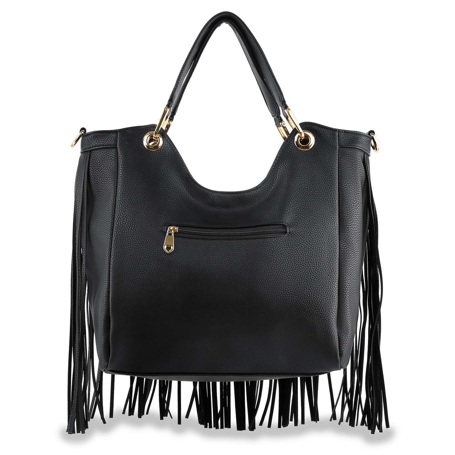 DOLCE VITA Black Fringe Stud Crossbody Chain Mini Handbag purse faux  leather | Mini handbags, Black fringe, Dolce vita