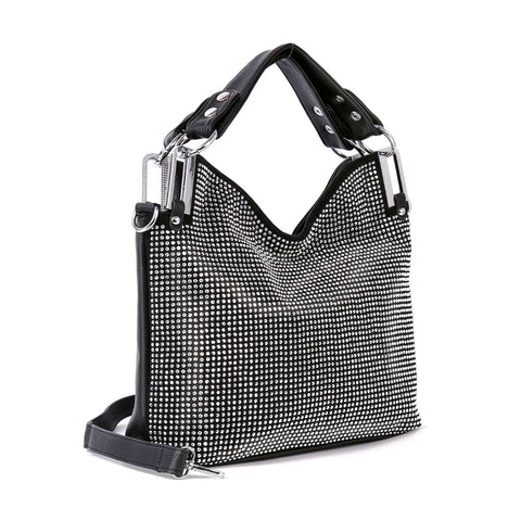 Sparkling Rhinestone Covered Fashion Handbag