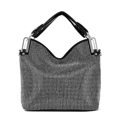 Sparkling Rhinestone Covered Fashion Handbag