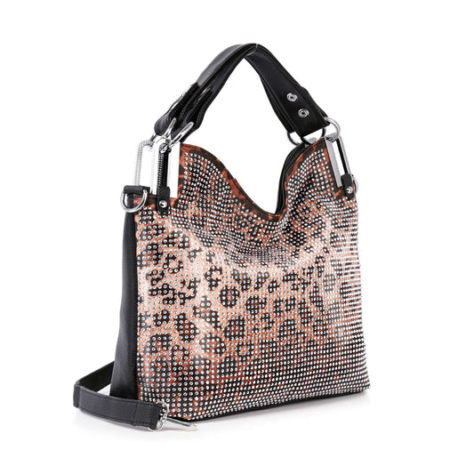 Sparkling Rhinestone Covered Fashion Handbag