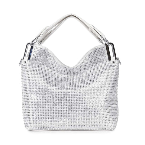 Sparkling Rhinestone Covered Fashion Handbag