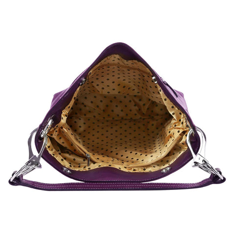 Bling Accent Banded Hobo