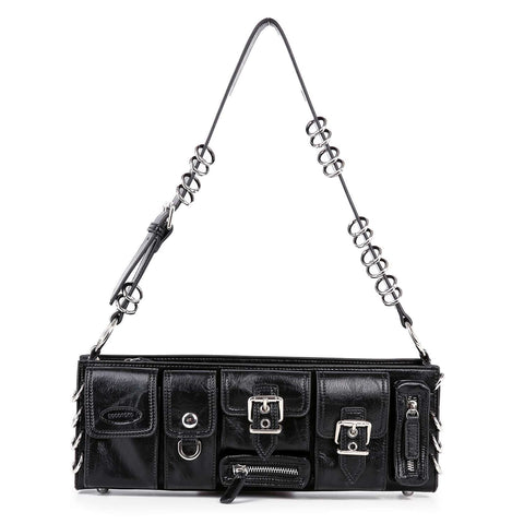 Luxe Ring Accented Small Shoulder Bag