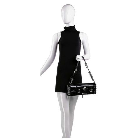 Luxe Ring Accented Small Shoulder Bag