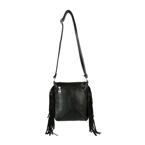 Rhinestone Flag Fringe Shoulder Bag