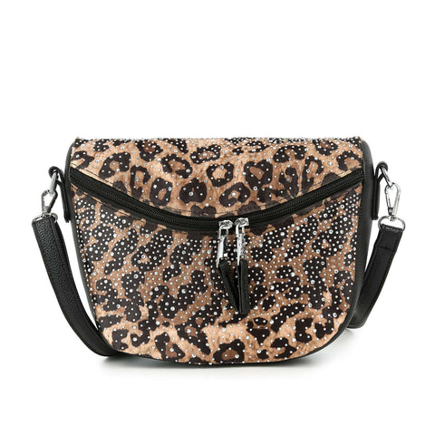 Glamorous Rhinestone Design Shoulder Bag