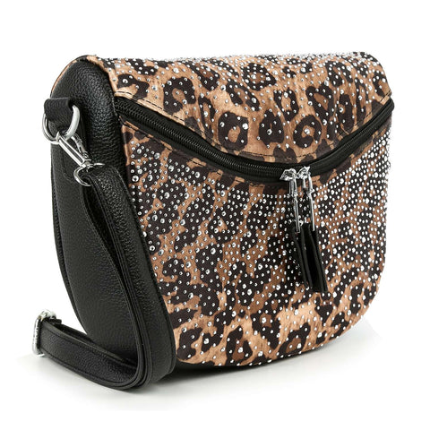 Glamorous Rhinestone Design Shoulder Bag