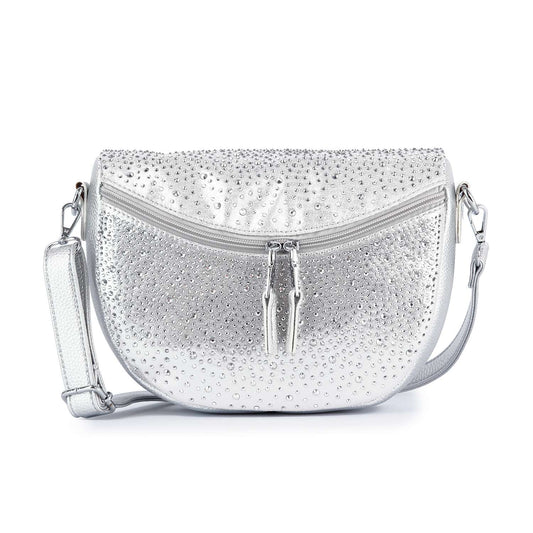 Glamorous Rhinestone Design Shoulder Bag