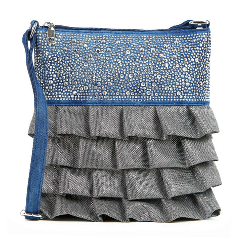 Layered Ruffle Design Crossbody Sling