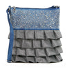 Layered Ruffle Design Crossbody Sling