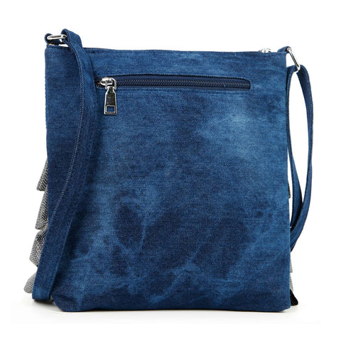 Layered Ruffle Design Crossbody Sling