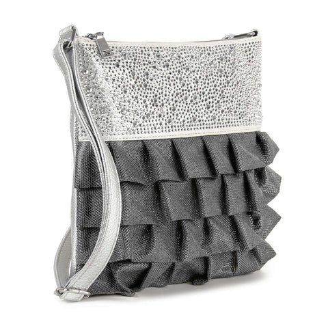 Layered Ruffle Design Crossbody Sling