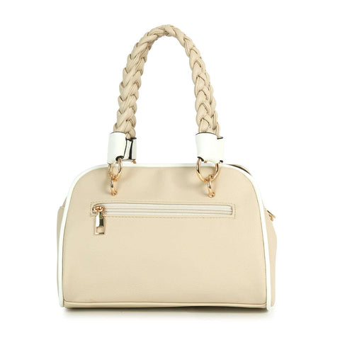 Woven Metal Frame Hand Tote