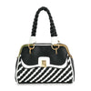 Woven Metal Frame Hand Tote