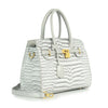 Alligator Embossed Classic Satchel Handbag