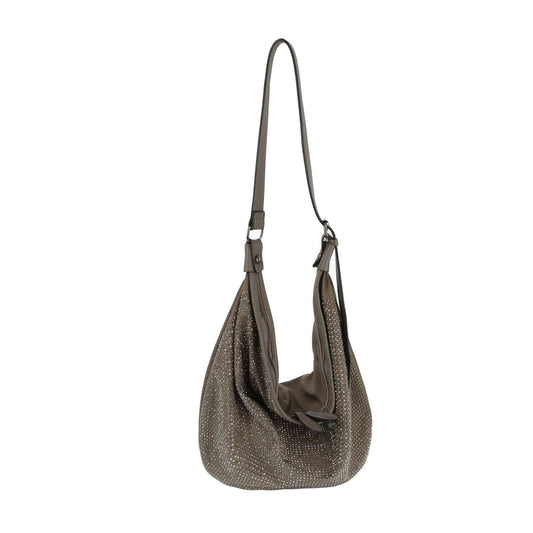 Dazzling Rhinestone Hobo Handbag