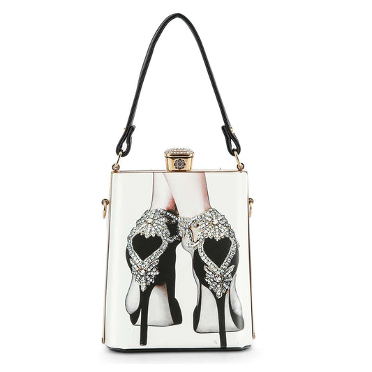 Retro High Heels Petite Hand Tote