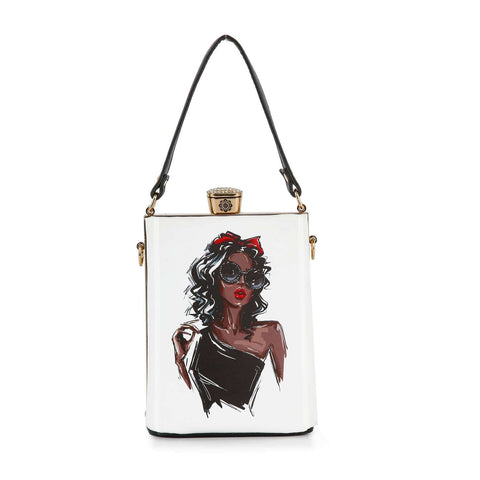 Hip Art Print Petite Hand Tote