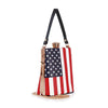 American Flag Print Petite Hand Tote
