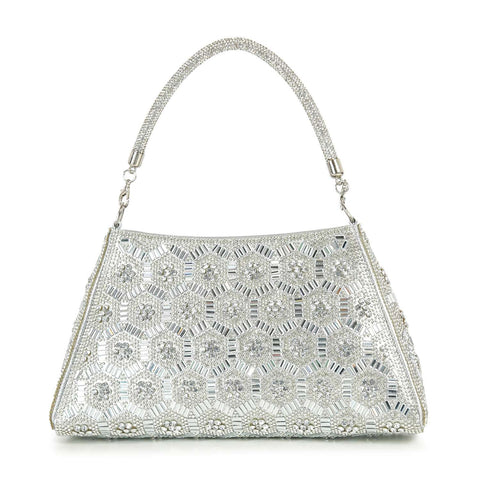Dazzling Rhinestone Pattern Hand Tote