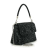 Front Flap Dazzling Rhinestone Pattern Hand Tote