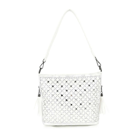Decorative Rhinestone Hobo Handbag