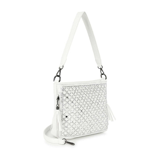 Decorative Rhinestone Hobo Handbag