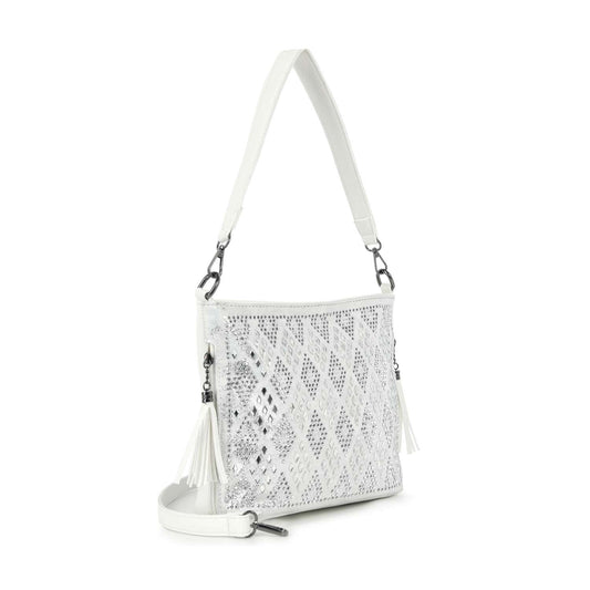 Diamond Pattern Hobo Crossbody Sling
