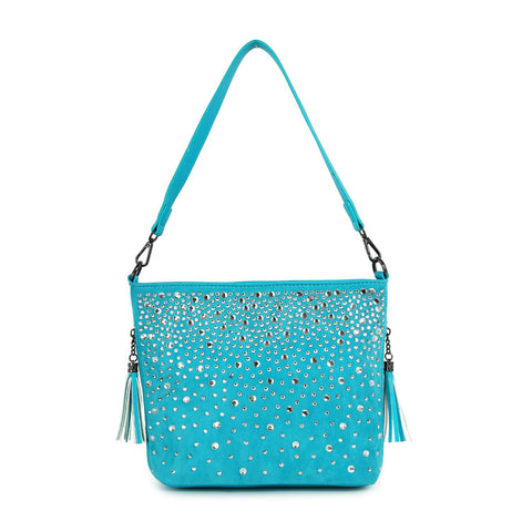 Glamorous Rhinestone Hobo Crossbody Sling