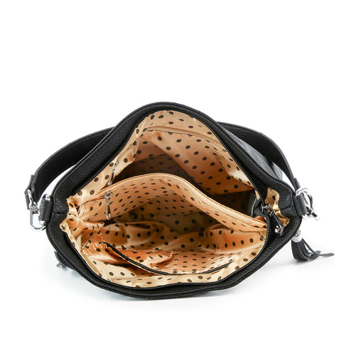 Americana Rhinestone Design Hobo Crossbody