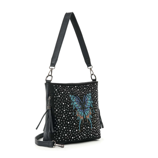 Beautiful Butterfly Hobo Crossbody Bag
