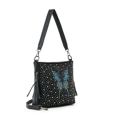 Beautiful Butterfly Hobo Crossbody Bag