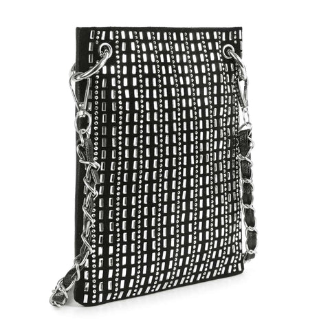 * New Size * Rhinestone Grid Petite Crossbody Sling
