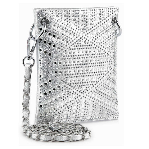 Rhinestone Covered Petite Crossbody Sling