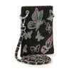 * New Size  * Rhinestone Butterfly Pattern Petite Crossbody Sling