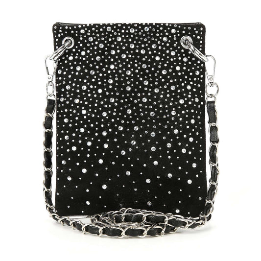 * New Size  * Glamorous Rhinetone Petite Crossbody Sling