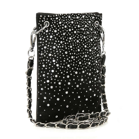 * New Size  * Glamorous Rhinetone Petite Crossbody Sling