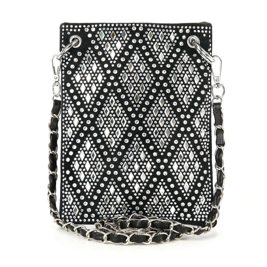 * New Size* Diamond Stone Patterned Petite Crossbody Sling