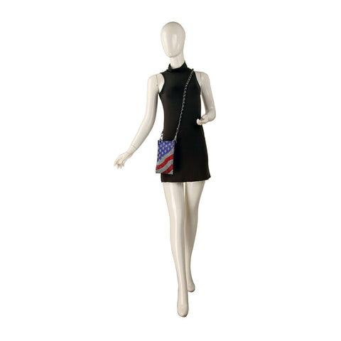 *New Size* Sparkling Modern Flag Petite Crossbody Sling