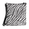Rhinestone Zebra Patterned Crossbody Sling