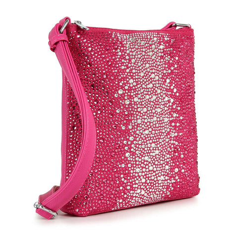Glamorous Rhinestone Design Crossbody Sling