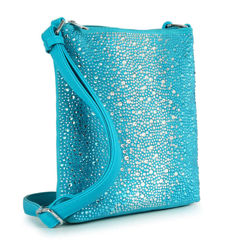 Glamorous Rhinestone Design Crossbody Sling