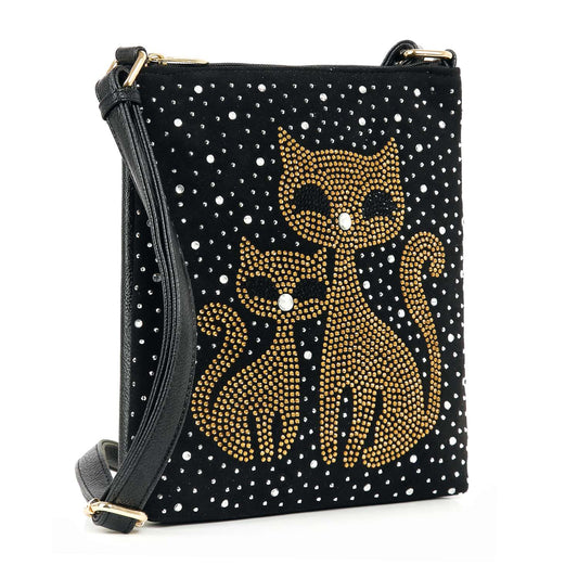 Kitty Cat Sparkling Crossbody Sling