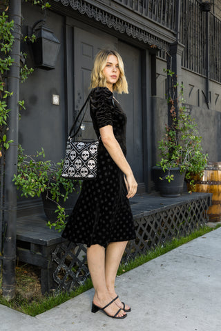 Stunning Bling Skull Crossbody Bag