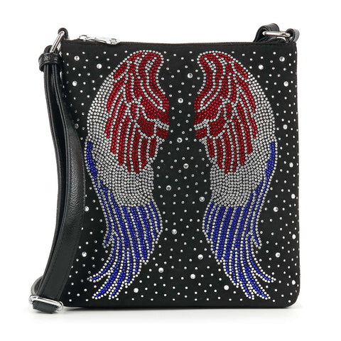 American Flag Wing Design Crossbody Bag