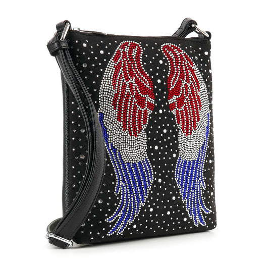 American Flag Wing Design Crossbody Bag
